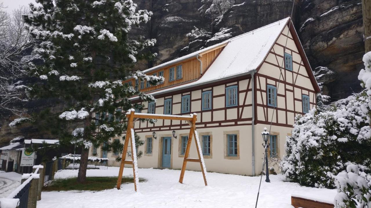 Ferienwohnungen Felsenkeller Bielatal Rosenthal-Bielatal Ngoại thất bức ảnh